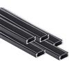 AFTERTECH 5x 2metri (10M) 1506N 15x6mm PROFILO ALLUMINIO NERO PER STRISCE STRIP LED BARRA RIGIDA 2M 2MT + COPERTURA (5x 2metri 1506nero clear)