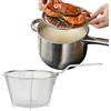 dowuiii Pentola per Frittura | con Cestello e Coperchio Antiaderente,Pentola per Frittura Profonda per Casa Cucina Camper - per Piano a Induzione, Cucina Casa Appartamento, Patatine Fritte, Pollo, Pesce