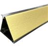 AERREGI SET ALZATINA TRIANGOLARE SPALLETTA PER TOP CUCINA COLORE ORO SATINATO COMPLETA DI ACCESSORI | LUNGHEZZA 2 METRI | ALZATINA RESISTENTE MADE IN ITALY