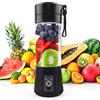 NAILAO Mixer Smoothie Maker Spremiagrumi portatile: 380 ml, frullatore personale con 6 coltelli in acciaio inox, portatile, senza BPA, con bicchiere di miscelazione USB per frullati e succhi di frutta