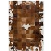 Vip Leather Tappeto in pelle di mucca Patchwork Design esclusivo Cod Mart A10 (150 cm x 210 cm)
