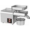 HPDTZ Pressa olio, olio pressa macchina, frantoio a olio, macchina automatica per la pressa dell'olio, trattore automatico dell'olio, pressa per semi di noci, 220 V, 610 W, acciaio inossidabile, ad alta