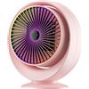 WRJAHCG Termoventilatore Da Bagno A Risparmio Energetico,Comodo Termoventilatore Muto Potenza A Tre Velocità Da 800 W Soggiorno Ufficio Termoventilatore 110 V/220 V,Rosa