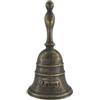 artigianatodaloise Campana campanella in ottone brunito con manico Agnone Molise 12x6,5 cm