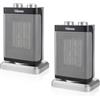 Tristar Riscaldamento elettrico in set da 2 pezzi, oscillante con funzione ventilatore, 3 livelli di potenza