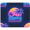 voucong Summer Neon Coconut Tree Tramonto Stoviglie Panno di Asciugatura Tappetino Lavabile Assorbente Diatomacee Terra Stuoia Accessori da Cucina per Piano di Lavoro 59,9 x 50 cm