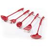 Rigamonti Pretty Set mestoli con appendino. Set Utensili da Cucina Mestolo Colapasta, Paletta per fritti, Mestolo, Cucchiaio, Schiumarola. per Uso Professionale e casalingo.