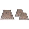 Confezioni Giuliana Tris Tappeti Camera da Letto Palace Classico Dis 2063 Beige 100% Polipropilene Set 3 Pezzi 70x130 e 55x105