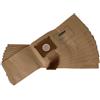 vhbw 10x sacchetto dell'aspirapolvere compatibile con Sorma SM510, 505 aspirapolvere - in carta, 26cm x 20cm, color sabbia