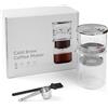 FILFEEL Macchina per caffè Cold Brew, Macchina per caffè con Gocciolatore di Ghiaccio da 300 Ml per Viaggi in Ufficio a Casa (gocciolamento uniforme)