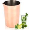 Beufee Shaker Cocktail in Acciaio Inossidabile, 17oz / 500ml Mixing Brocca Shaker, Agitatore per Cocktail, Brocca Latte Bar Shaker Cocktail Rosa per Bar Casa(Oro Rosa)