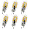 DLEDMOP Lampadine LED G4 220V 2W Equivalente 15W Lampada Alogena 200LM Bianco Caldo 3000K Lampadina G4 Senza Sfarfallio Non Dimmerabile Per Illuminazione Domestica,Bianco Freddo,Guscio Trasparente-6PCS