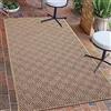 Teppich-Traum Tappeto per interni ed esterni a motivo rombi resistente moderno terrazza balcone giardino impermeabile effetto juta 80 x 150 cm