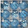 HEBEOT 9 palline di Natale ornamentali da 8 cm, glitterate, infrangibili, decorazioni per albero di Natale, set di palline di Natale, ornamenti glitterati per alberi e ghirlande (blu)