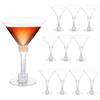 Generic 20 bicchieri da Martini in plastica usa e getta, da 141,7 g, mini bicchieri alti da Martini per feste, vino, bevande, antipasti, dessert