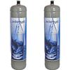 Termoidraulica RV TermoidraulicaRV® 2 bombole CO2 monouso e290 uso alimentare acqua frizzante per gasatori e refrigeratori acqua attacco M11x1