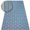 rugsx Tappeto SISAL FLAT Interno Esterno - Moderno e resistente - Per soggiorno, terrazza, balcone - Motivo cubo 3D - Blu 160x230 cm