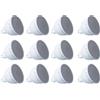 LEDLUX 12 Pezzi Lampada Led MR16 GU5.3 8W 12V 720LM Bianco Neutro 4200K, Ø50mm Altezza 56mm