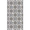 Panorama Tappeto Vinile Corridoio - Varie Dimensioni - (Piastrella Orientale Fiorito Grigio 60x250 cm)