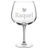 Wanapix | Set 2 Bicchiere da Gin Tonic Personalizzato | Calice da Cocktail | Inciso al Laser | Calice da Gin Bicchiere Ballon Acqua | 70 cl | Regalo originale | Name