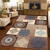 Rururug Tappeti del Salotto Antiscivolo Moda fiori marroni e bianchi Per Cameretta Sala Corridoio 160 x 200 cm