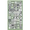 Panorama Tappeto Vinile Cucina Bagno - Varie Dimensioni - (Stile Idraulico Verde 80 x 150 cm)