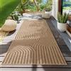 Teppium Tappeto per Interni ed Esterni, robusto, resistente alle intemperie e facile da pulire, con effetto juta naturale, ideale per soggiorno, cucina, terrazza, 80x250 cm
