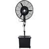 JCSRYD Ventilatore ad Acqua Portatile per Cortili All'aperto, Ventilatore Nebulizzatore Acqua Oscillante a 90°, Ventilatore Silenzioso a 3 Velocità di Raffreddamento (Color : B-220V, Size : 71cm/28i