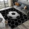 PEIHUODAN Tappeto Calcio Per Camera Ragazzo Super Doux Lavabile Antiscivolo Tappeto Stile Sportivo Per Decorazione Camera Da Letto Gaming (Colore 2,160x200cm)