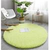 PALVIT Tappeto rotondo morbido, 80 x 80 cm, grande, per soggiorno, cucina, camera da letto, con fondo antiscivolo, piccolo e morbido tappeto a pelo lungo per ingresso, corridoio, Thich