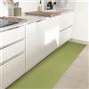Olivo Tappeti OLIVO.shop | ROTOLO MULTI Tappeto cucina pvc a metraggio, Passatoia cucina antiscivolo lavabile, Verde Salvia (50x500 cm)