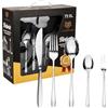 KARL HAUSMANN Set Posate 12 Persone, 72 Pezzi in Acciaio Inox 18/0 - Servizio Posate con Coltelli Forchette Cucchiai + Posate da Servizio, Scatola Regalo, Finitura Lucida, Lavabili in Lavastoviglie