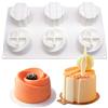 XiaoShenLu Stampo in silicone Stampo a Ciambella per Bigné,Pudding e Cubi di Ghiaccio, Muffa da Forno, 6 fori di Two in One Goddess