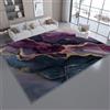 Generico Viola Tappeto Salotto Moderno 140 x 200 cm,Tappeto Soggiorno Lavabile in Lavatrice Pelo Corto Grandi - Tappeti Antiscivolo Arte Digitale Astratta Fluida Carpet Rug per Camera da Letto Sala