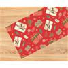 Tata Home Tappeto Cucina Natalizio Antiscivolo Lavabile Passatoia Corridoio Camera Natale Stampa Digitale Misura 52x250 cm Dis. Pacchetto Regalo