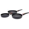 Woll Diamond Lite Pro - Set di 2 padelle da 24 cm + 28 cm, manico rimovibile a induzione