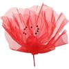 Keebgyy Fiore di Organza, Grandi Fiori per Decorazioni, Grande Fiore Artificiale, Decorazioni di Fiori Giganti Sullo Sfondo, per Decorazioni Fai da Te per Feste di Compleanno di Nozze (E)