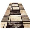 Siunwdiy Disegno Tappeto Corridoio Runner Slittamento Colore No Se Faner Stain Facile Da Pulire Anti-Perdita Fibra,Marrone,60 * 300cm