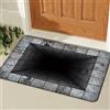 AVSMGP Tappeto 3D a vortice con illusione ottica, personalità e creatività, morbido tappetino antiscivolo per porta d'ingresso, per interni, per bagno, doccia, vasca, lavandino, WC, ingresso, zerbino