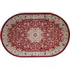 SaRani Tappeto Classico Orientale Ovale Arredamento Bordeaux (Ovale 80x125 cm, Bordeaux)