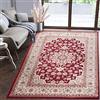 Mazovia Tappeto Salotto Moderno Pelo Corto - Tappeti Moderni Soggiorno - Tappeti Camera da Letto - Tappeti Salotto Grandi Dimesnioni - Motivo Orientale - Rosso Beige - 120x170 cm