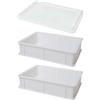 genus dei Dei - Due scatole per pizza e pane | Contenitore per impastare | Scatola per pasta | Due scatole da 30 x 40 x 10 cm + 1 coperchio