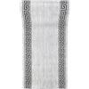 Mazovia Tappeto Cucina - Effetto Sisal Tappeti Cucina - Tappeto per Cucina, Ingresso, Salotto Pelo Corto - Certificato Oeko-Tex - Cura facile - In-& Outdoor - Grigio Argento 70 x 200 cm