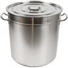 Jolre Set di 3 pentole e padelle, 35/50/70 litri, pentole, zuppe, stufati, pentole in acciaio inox 201, pentole in acciaio inox, grandi pentole in acciaio inox con coperchi in acciaio inox (70L)
