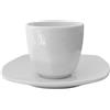 Omniacasa Servizio di Tazzine da Caffè 12 Pezzi per 6 Persone Risalto Colore Bianco Design Elegante in Porcellana Resistente, Lavabili in Lavastoviglie e Utilizzabili in Microonde.