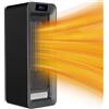 Mingfuxin Riscaldatore Portatile, 1500W Riscaldamento Elettrico ad Alta Efficienza, Riscaldamento in Ceramica PTC Con Termostato, 7 Colori LED Piccolo Riscaldatore Soffiante per la Casa