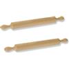 Mottiwood Set 2 Mattarelli Classici in Legno Faggio, Rullo per Impasto in Legno, 50cm, Per Dolce e Salato, Made in Italy (2 Pezzi)