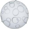 E-ENERGY Betta Lampada Plafoniera 2 Lampadine E27 40 Cm Cerchi