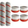 Wessper Accessori per aspirapolvere Xiaomi Dreame V9 V9D V10 senza fili con filtro 4x HEPA, 2x Spazzola per rotolamento principale