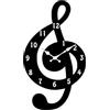 LOVIVER Orologio da parete musicale in legno, moderno, muto, facile da installare, semplice, con note musicali, per cucina, soggiorno, camera da letto,